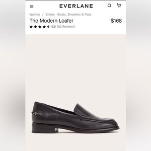 Everlane: The Modern Loafer in black leather Women’s 9.5 new, never worn.